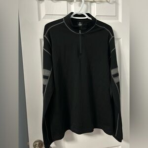 Kuhl Men's 100% Merino Wool Black Sweater with Gray Accents